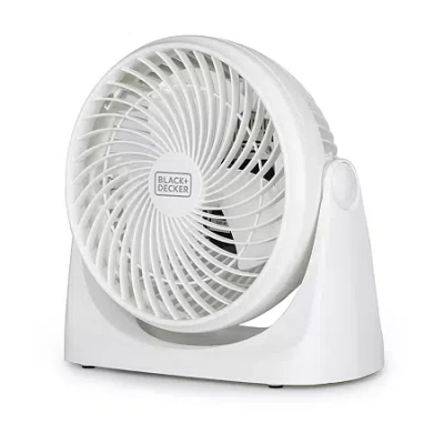 Black+decker Portable Tubro Desk Fan In White