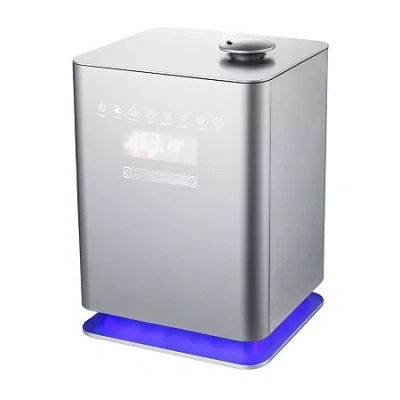 Crane 1.2 Gallon Ultrasonic Warm & Cool Mist Humidifier W/ Remote In Gray