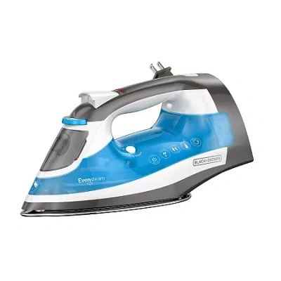 Black+decker Black + Decker One Step Steam Cord Reel Iron In Blue