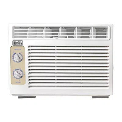 Black+decker Bd05mwt6 Window Air Conditioner 5000 Btu Cools Up To 150 Square Feet White In White