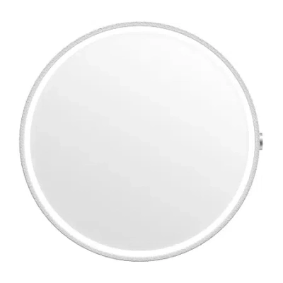 Sharper Image Spastudio Waterproof Fogless Shower Mirror Bluetooth Speaker In White