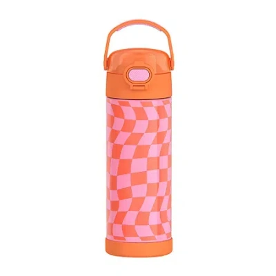 Thermos Stainless Steel Checkers 16oz. Water Bottle In Orange