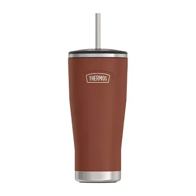 Thermos Icon Stainless Steel 24oz. Cold Tumbler With Lid And Straw In Brown