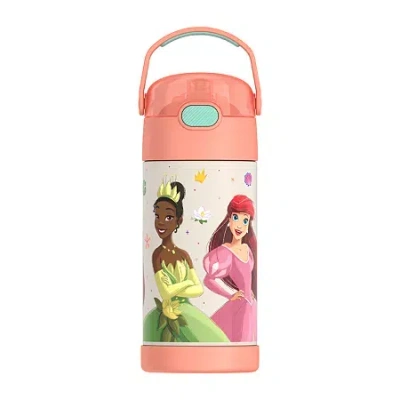 Thermos Princess Stainless Steel 12oz. Funtainer Water Bottle In Pink