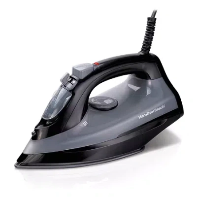 Hamilton Beach Steam Iron With Extra-glide In Black
