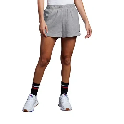 Champion Juniors Womens Mid Rise Running Short In Gray
