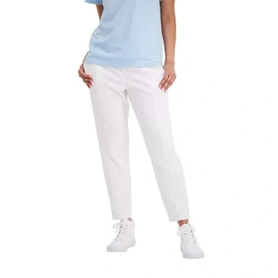 Champion Womens Drawstring Waist Cuffed Mid Rise Knit Active Jogger Pant In White