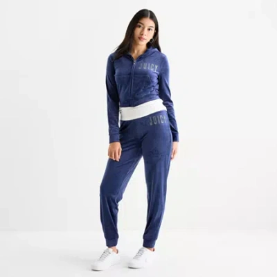 Juicy By Juicy Couture Womens Lightweight Juniors Track Suit Gift Set In Blue
