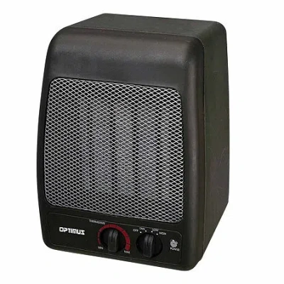 Optimus Portable Ceramic Heater In Black