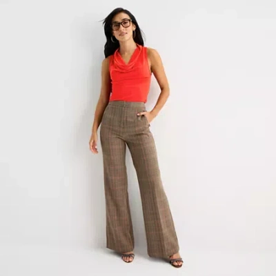 Worthington Womens Fit And Flare Pant In Black
