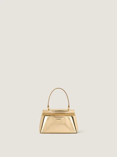 Givenchy Vanity Antigona En Cuir Effet Miroir Avec Chaîne In Gold