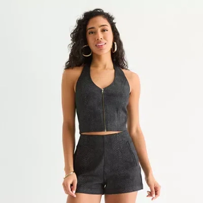 Bold Elements Womens Sleeveless Mock Neck Top In Black