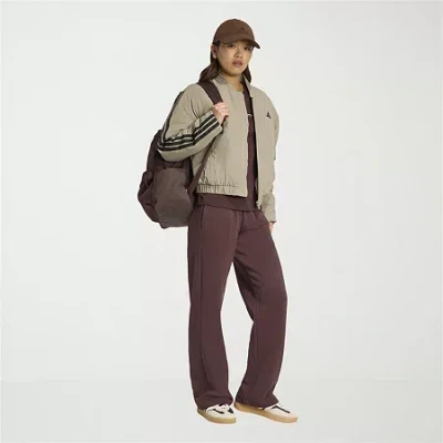 Adidas Originals Womens Straight Mid Rise Sweatpant In Brown