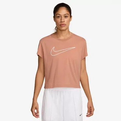 Nike Club Womens Crew Neck Short Sleeve Active T-shirt In Multi
