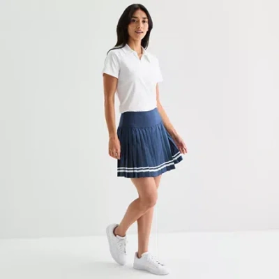 Xersion Womens Pleated Skort In Blue