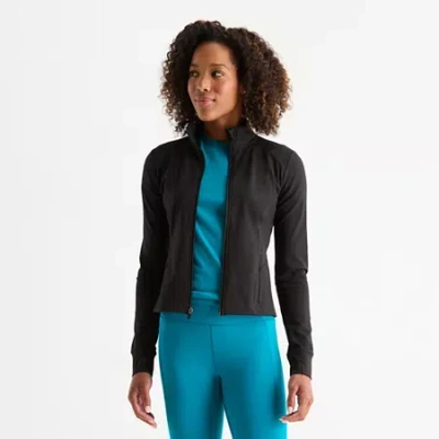 Xersion Everultra Womens Midweight Softshell Jacket In Black