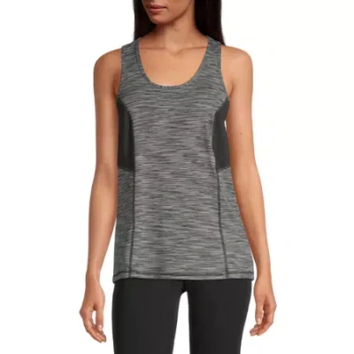 Xersion Womens Everair Scoop Neck Sleeveless Tank Top In Black