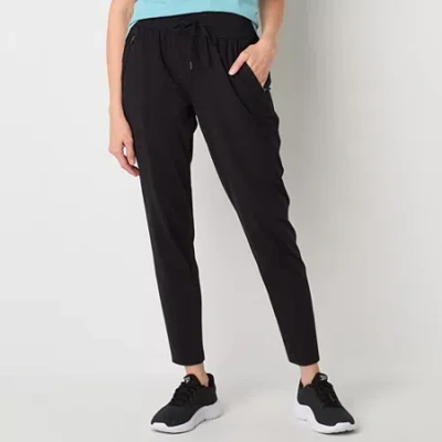 Xersion Everultra-lite Womens Mid Rise Jogger Pant In Black