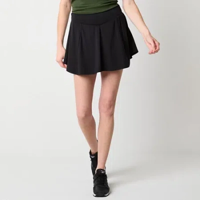 Xersion Everultra-lite Womens Quick Dry Flounce Skort In Black