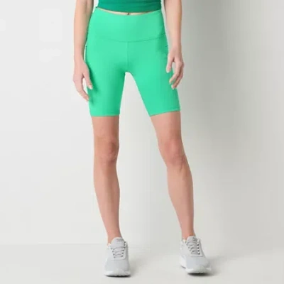 Xersion Everultra Womens Quick Dry Bike Short In Green