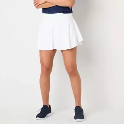 Xersion Everultra-lite Womens Quick Dry Flounce Skort In White