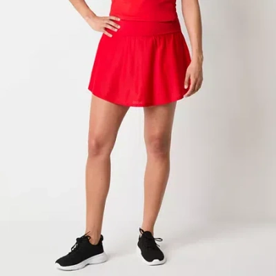 Xersion Womens Mesh Skort In Red