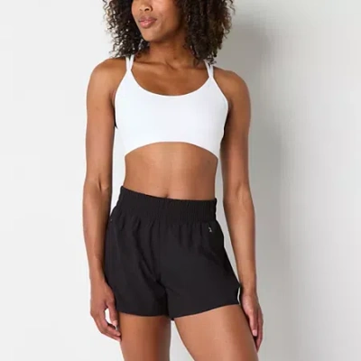 Xersion Womens 2 Pack Light Support Seamless Strappy Sports Bra In Black