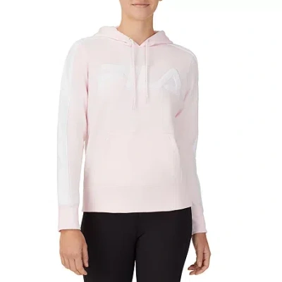 Fila Chica Fleece Womens Long Sleeve Fleece Active Hoodie In Pink