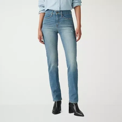 Levi 's Women's Mid Rise 314 Shaping Staight Jeans In Blue