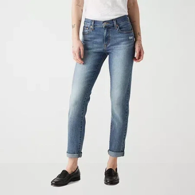 Levi 's Womens Mid Rise Boyfriend Jean In Blue