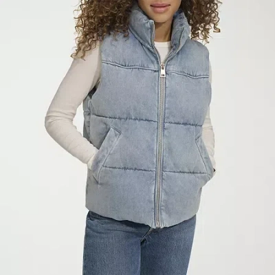 Levi 's Womens Denim Midweight Vest Jacket In Blue