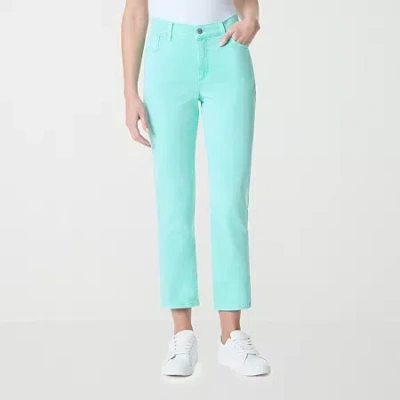 Gloria Vanderbilt Amanda Womens High Rise Regular Fit Ankle Jean In Blue