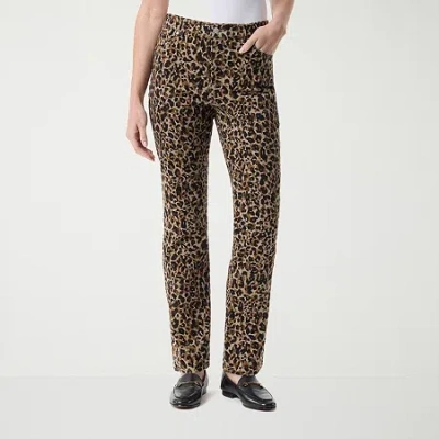 Gloria Vanderbilt Womens High Rise Straight Leg Jean In White