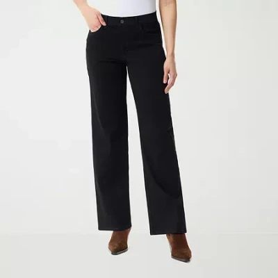 Gloria Vanderbilt Womens Mid Rise Relaxed Fit Jean In Black
