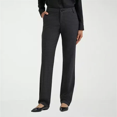 Lee Womens Wrinkle Free Relaxed Pant In Black