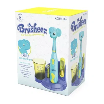 Brusheez Kid's Electric Toothbrush Set - Ollie The Elephant In Blue