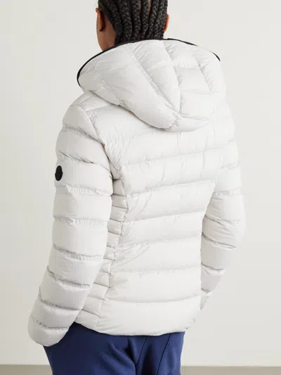 Moncler Long-sleeved Down Jacket In Gray