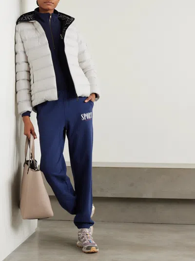 Moncler Long-sleeved Down Jacket In Gray