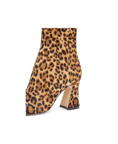 Loewe Calle Bootie In Hairy Calfskin In Animal Print