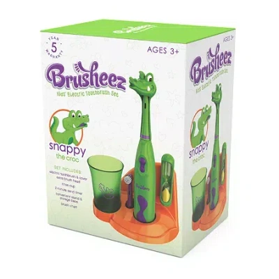 Brusheez Children's Electronic Toothbrush Set - Snappy The Croc In Green