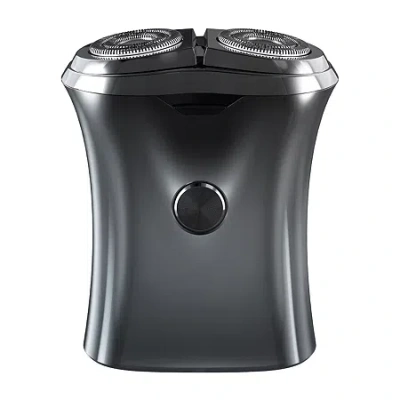 Perry Ellis Travel Shaver With Dual Rotary Shaving Heads In Silver