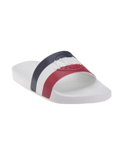 Moncler Striped Sandals In White