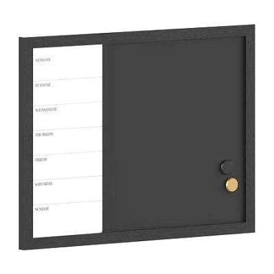 Martha Stewart 24x18 Calendar/chalk Board In Black