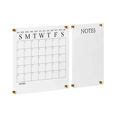 Martha Stewart Wall Calendar & Notes In Black