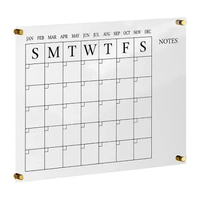 Martha Stewart Wall Calendar With Notes In Black