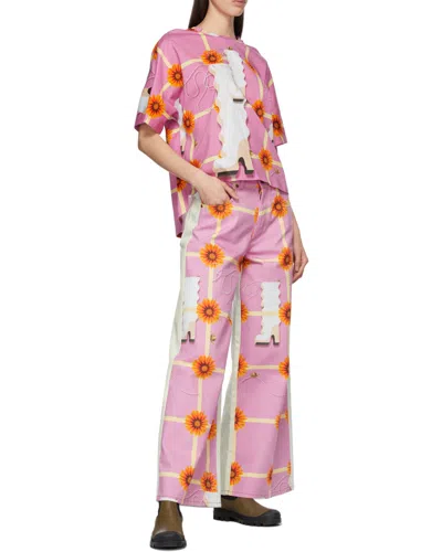 Loewe X Anthea Hamilton Wide-leg Jeans In Multi