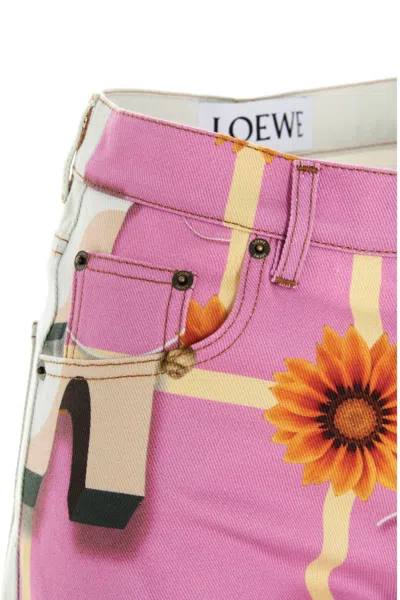 Loewe X Anthea Hamilton Wide-leg Jeans In Multi