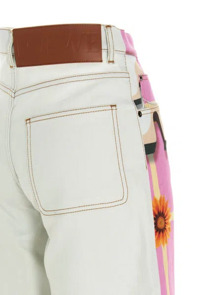 Loewe X Anthea Hamilton Wide-leg Jeans In Multi