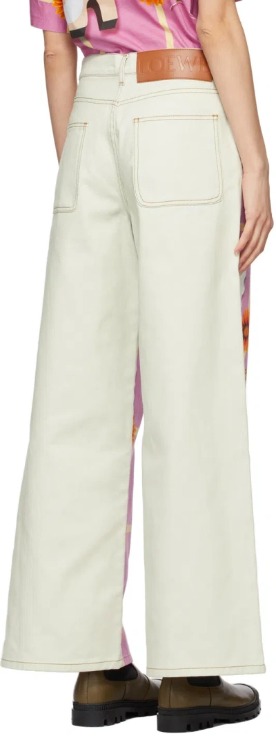 Loewe X Anthea Hamilton Wide-leg Jeans In Multi