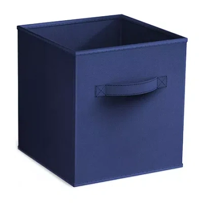 Sorbus 11" Foldable Fabric Cube Bins With Handles Storage Cube In Blue
